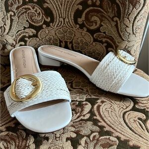 NWT white slide sandal 8.5M